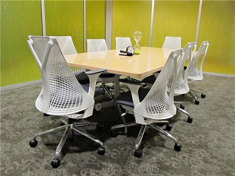 Green Transparent Acrylic Office Decors Walling