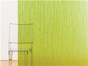 Green Transparent Acrylic Office Decors Walling