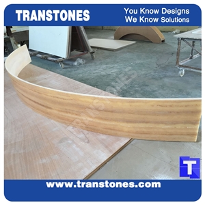 Honey Faux Onyx Tiles Artificial Stones for Countertops