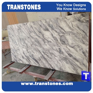 Juparana Spray Grey Artificial Faux Marble Slabs