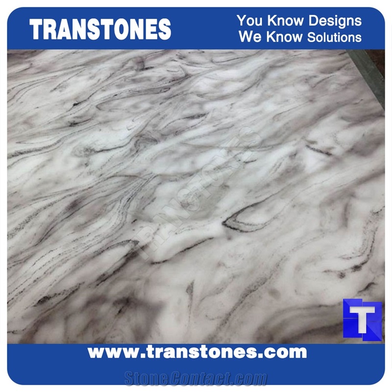 Juparana Spray Grey Artificial Faux Marble Slabs