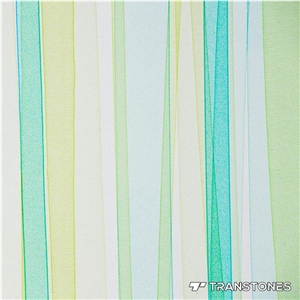 Multicolor Acrylic Backlit Resin Slab Office Decor