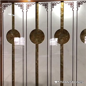Pure White Artificial Onyx Marble Slabs for Wall Decor