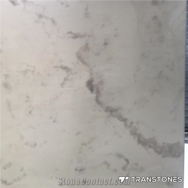 Pure White Artificial Onyx Marble Slabs for Wall Decor