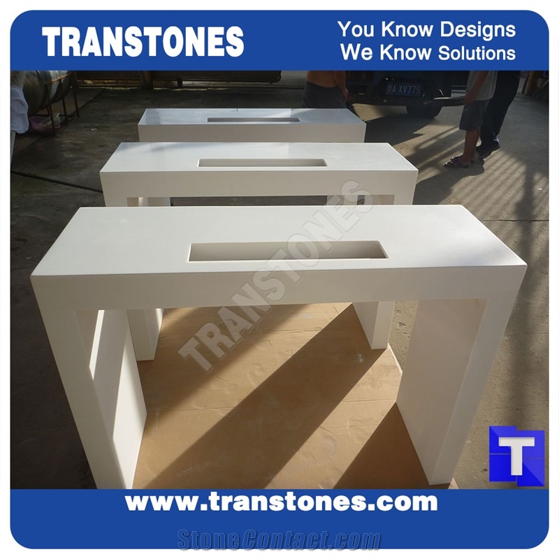 Pure White Marble for Home Fabricated / Decors