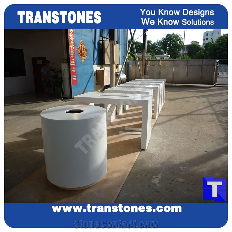 Pure White Marble for Home Fabricated / Decors