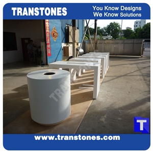 Pure White Marble for Home Fabricated / Decors