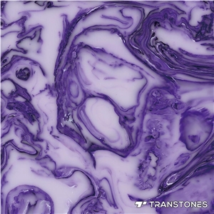 Purple Artificial Alabaster Backlit Design