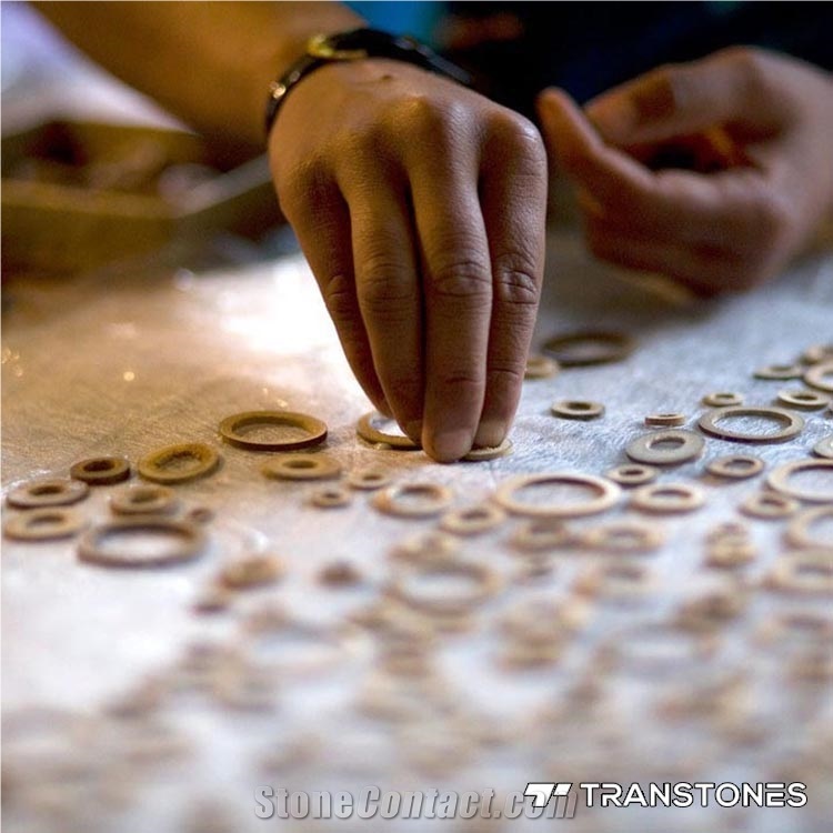 Round Annul Backlit Acrylic Panel Walling Decros