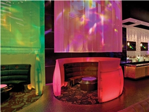 Solid Surface Acrylic Panel Bar Decor Wall Design