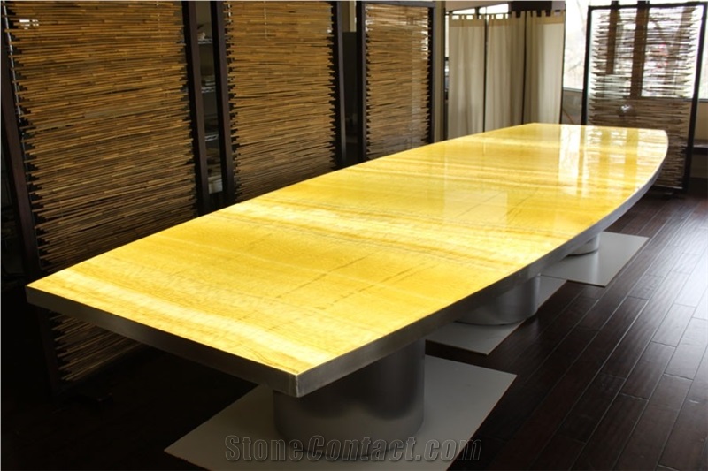 Solid Surface Honey Faux Onyx Tiles