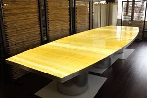 Solid Surface Honey Faux Onyx Tiles