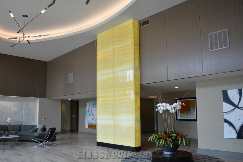 Solid Surface Honey Faux Onyx Tiles