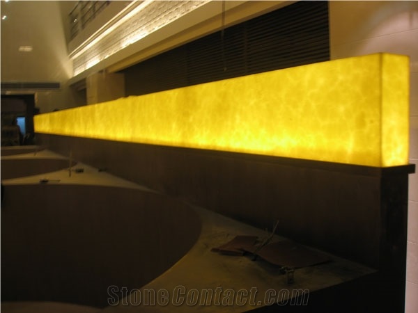 Solid Surface Honey Faux Onyx Tiles