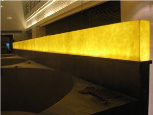 Solid Surface Honey Faux Onyx Tiles