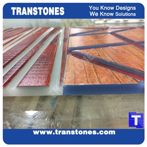Solid Surface Quartz Slabs Customized Design