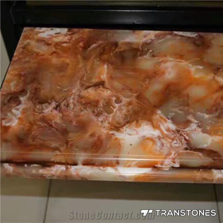 Translucent Artificial Sheet Onyx Bar Top