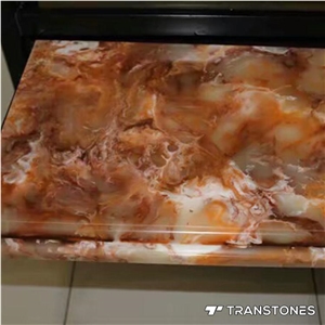 Translucent Artificial Sheet Onyx Bar Top