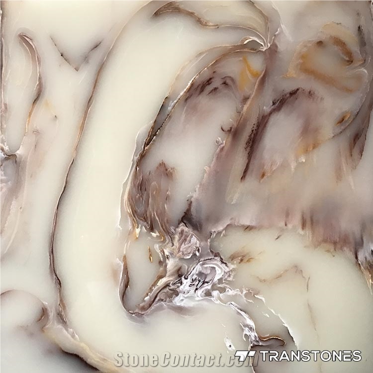 Translucent Resin Panel Alabaster Tile Stone