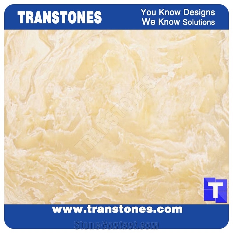 Translucent Resin Panel for Wall Covering and Tops