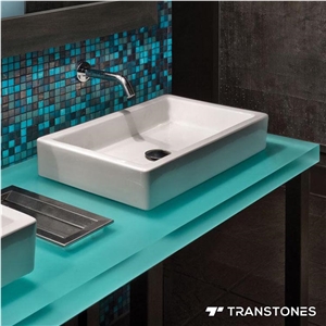 Transparent Panel Vanity Top Design Interior Decor