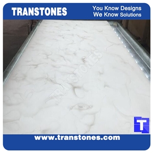 White Artificial Marble Sheets for Office Table