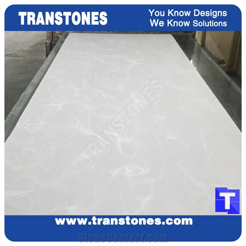 White Artificial Marble Sheets for Office Table