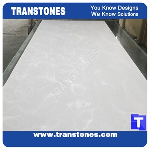 White Artificial Marble Sheets for Office Table