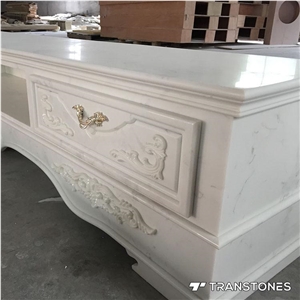 White Faux Alabaster Stone for Table Tops White Faux Alabaster Stone for Table Tops