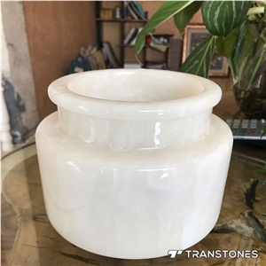 White Faux Stone Polished for Home Decor Fabricate