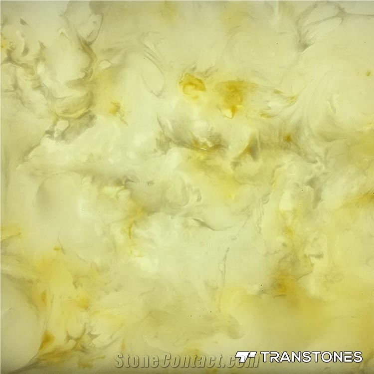 White Translucent Resin Panel Artificial Stone Panels