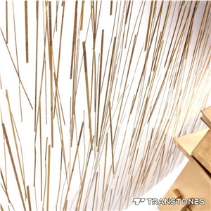 White Translucent Resin Panel Walling Design