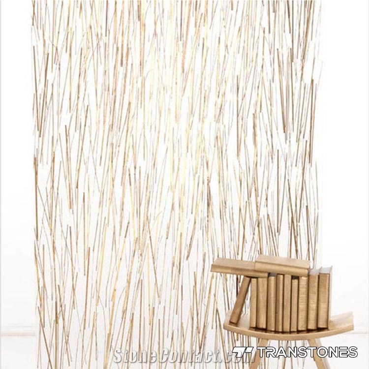 White Translucent Resin Panel Walling Design