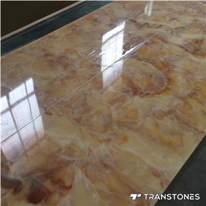 Yellow Onyx Artificial Stone Wall Covering