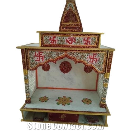 Makrana Marble Painted Temple
