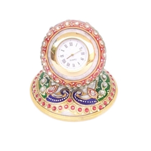 Round Marble Table Clock