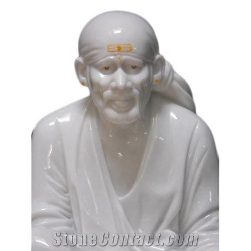 Sai Baba Marble Statue