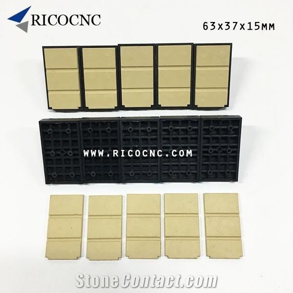 63x37mm Edgebander Track Pads Conveyor Chain Pads
