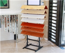 Metal Showroom Stone, Hardwood, Ceramic, Mosaic,Tile Display Stands Racks