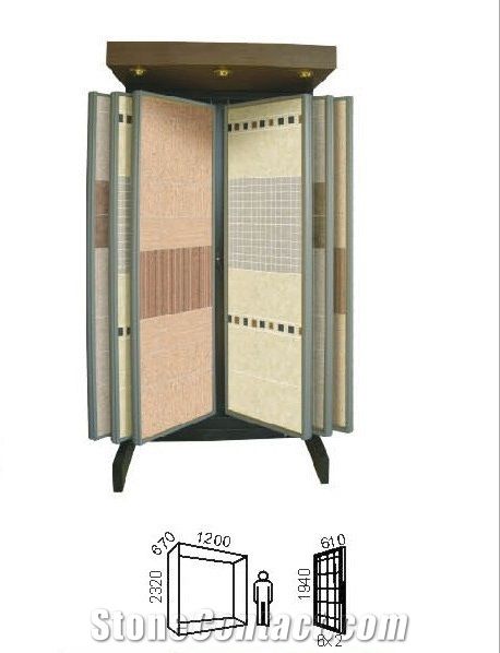 Spinning Wing Sliding Drawer Showroom Tile Display Stands