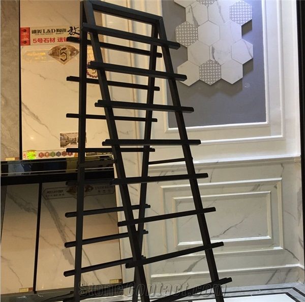 Stone-Ceramic-Hardwood Tile Sample Board Display Stands