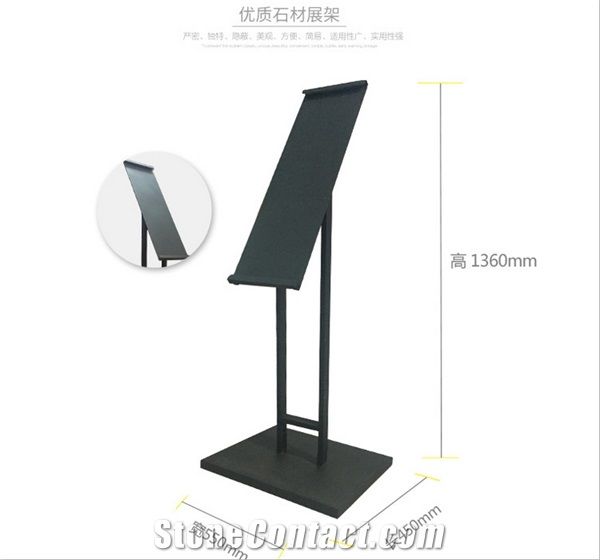 Stone-Ceramic-Hardwood Tile Sample Board Display Stands