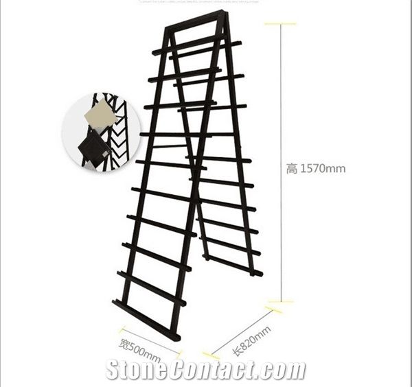 Stone-Ceramic-Hardwood Tile Sample Showroom Board Display Stands