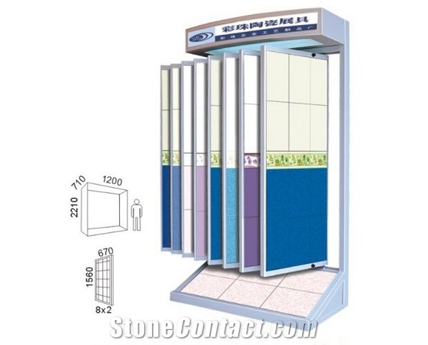 Wing Spinning Ceramic Tile, Mosaic, Hardwood Sample Board Display Stands Racks