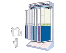 Wing Spinning Ceramic Tile, Mosaic, Hardwood Sample Board Display Stands Racks