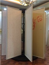 Wing Spinning-Rotating Hardwood Sample,Ceramic and Stone Tile Display Stands Racks
