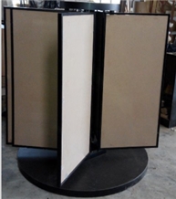 Wing Spinning-Rotating Hardwood Sample,Ceramic and Stone Tile Display Stands Racks