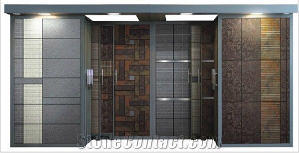 Wing Spinning-Rotating Hardwood Sample,Ceramic and Stone Tile Display Stands Racks