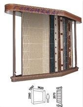 Wing Spinning-Rotating Hardwood Sample,Ceramic and Stone Tile Display Stands Racks