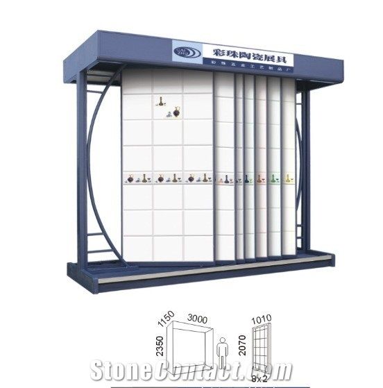Wing Spinning-Rotating Hardwood Sample,Ceramic and Stone Tile Showroom Display Stands Racks